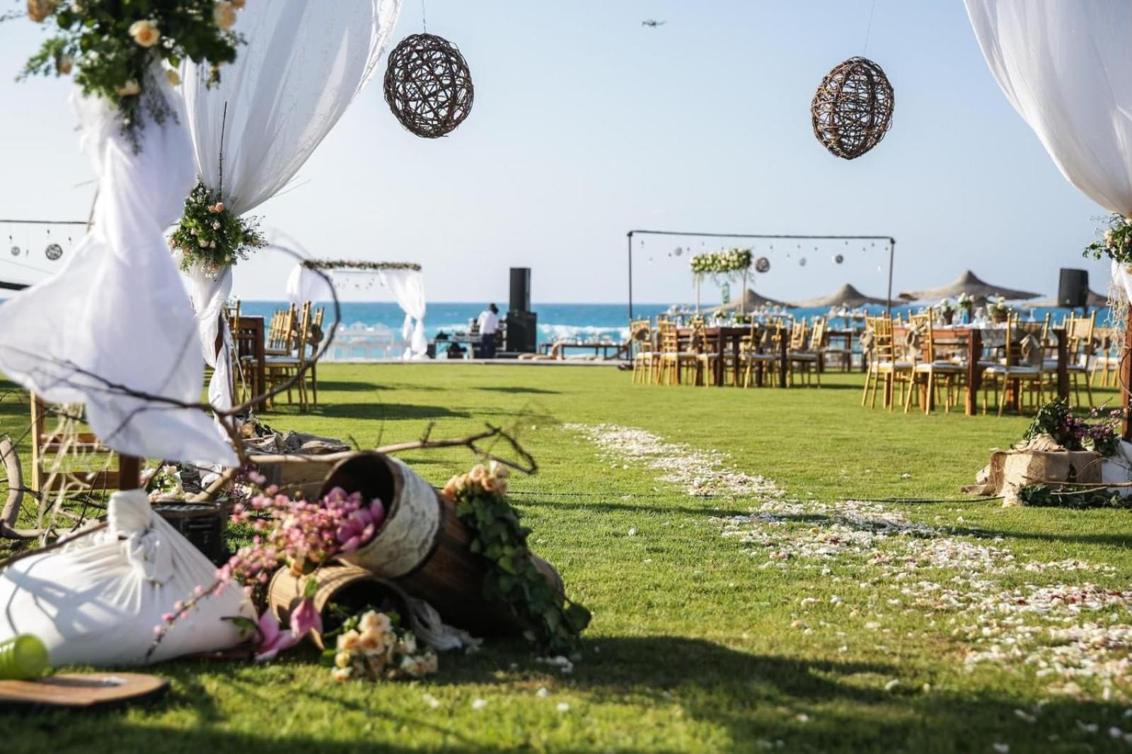 Borg El Arab Beach Resort Exterior foto Wedding at the beach